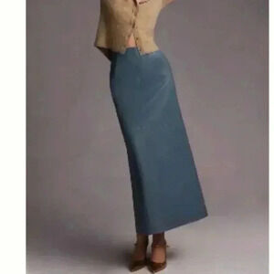 Anthroplogie faux leather pencil skirt